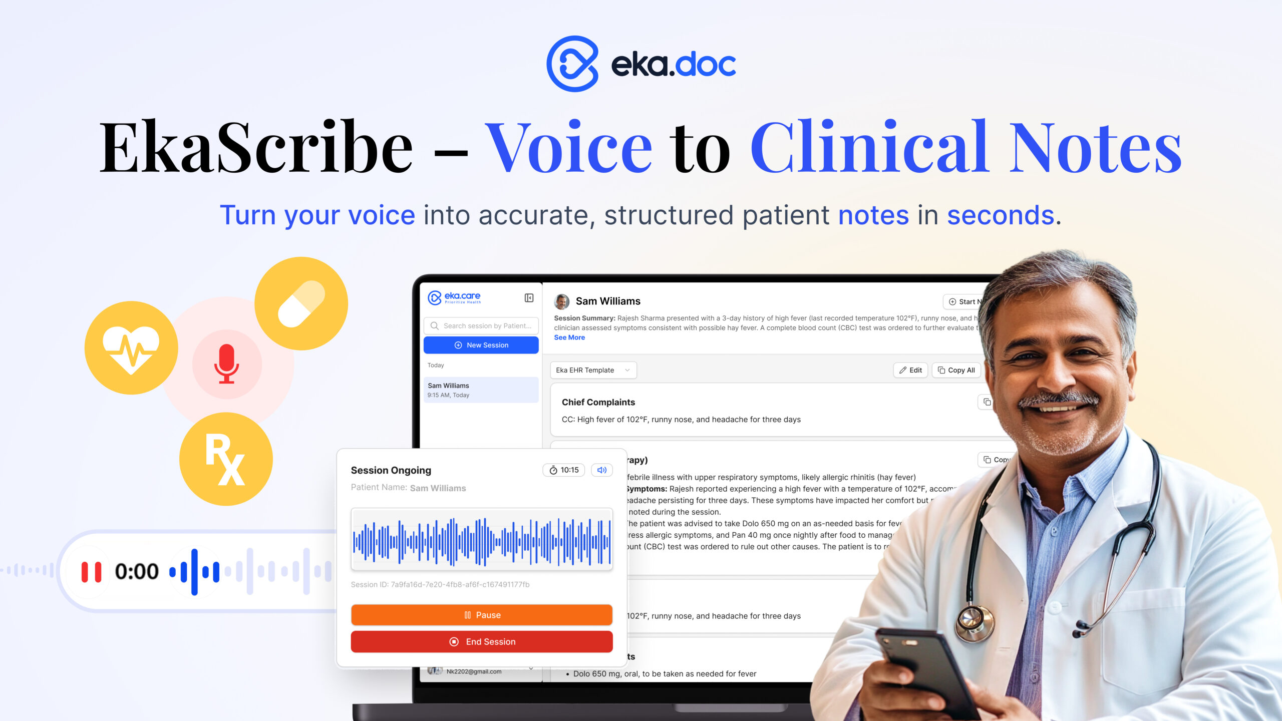 Eka Care Launches EkaScribe: AI-Powered Clinical Documentation Assistant for Doctors