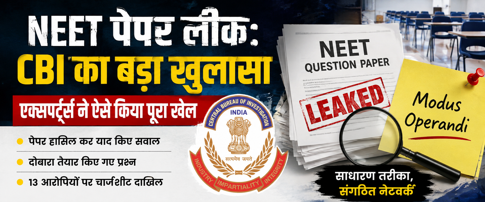 NEET पेपर लीक: CBI का बड़ा खुलासा, एक्सपर्ट्स ने ऐसे किया खेल